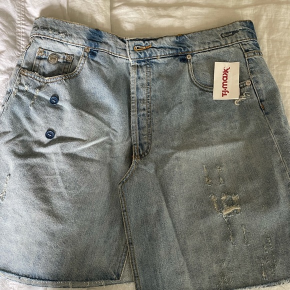 Zara Denim Mini Skirt - Picture 3 of 8